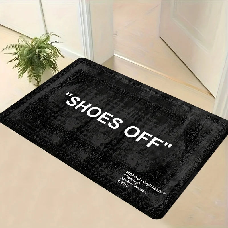 "Shoes Off" Rug