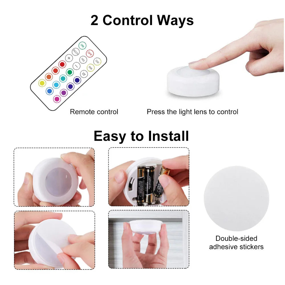 Wireless LED Puck Lights
