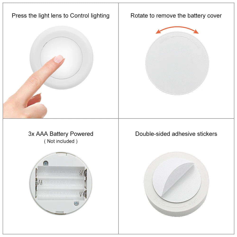Wireless LED Puck Lights